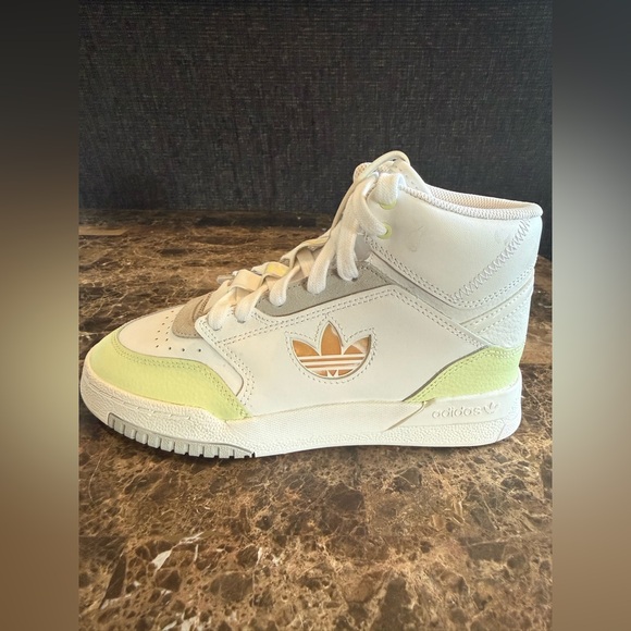 Adidas. Wmns Drop Step XL \'White Almost Lime\'. Size 5.5.